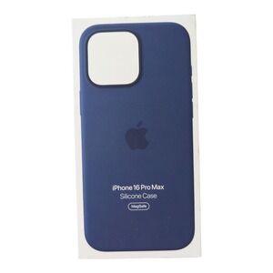 E8-O Apple Silicone Case with MagSafe for‎ iPhone 16 Pro Max - Denim